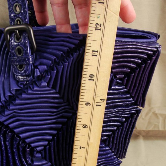 BOTTEGA VENETA 925 SILVER PLAQUE LE 144/150 PURPLE VORAZIONE FATTA TOTE BAG - Picture 12 of 16